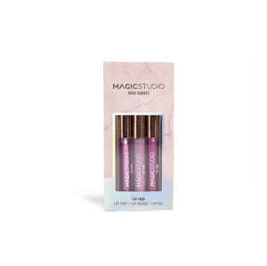 Magic Studio - ROSE QUARTZ LIP TRIO  Rúzs + szájfény + ajakolaj