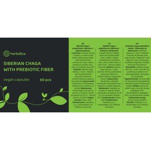 Szibériai Chaga - 60 vegán kapszula INULIN-nal - Herbatica