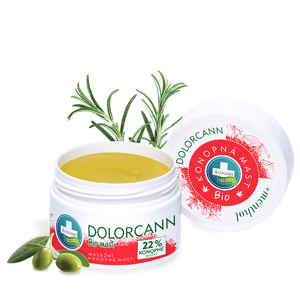 DOLORCANN Bio kendermasszázs kenőcs mentollal - 50 ml - Annabis