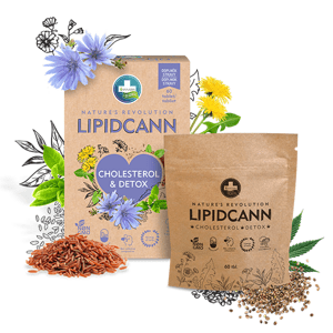 LIPIDCANN CHOLESTEROL és DETOX étrend-kiegészítő - 60 tabletta - Annabis