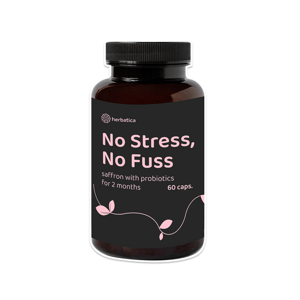 Stress és gond nélkül - sáfrány probiotikumokkal két hónapra - 60 kapszula - Herbatica