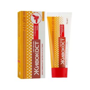Elixir "Zsivokost" krém az ízületek számára, nadálytővel és méhméreggel - 75 ml - Elixír