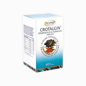 IN VITRO Crotalgin kapszula – természetes ízülettámogatás zöldkagyló- és kurkuma-kivonattal – InVitro