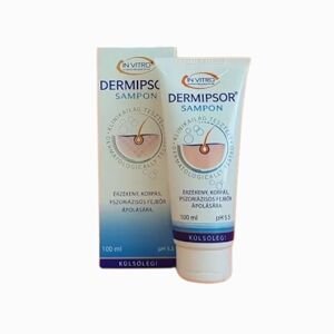 IN VITRO Dermipsor sampon – gyengéd ápolás a fejbőr számára pikkelysömör és szeborreás dermatitisz esetén – InVitro